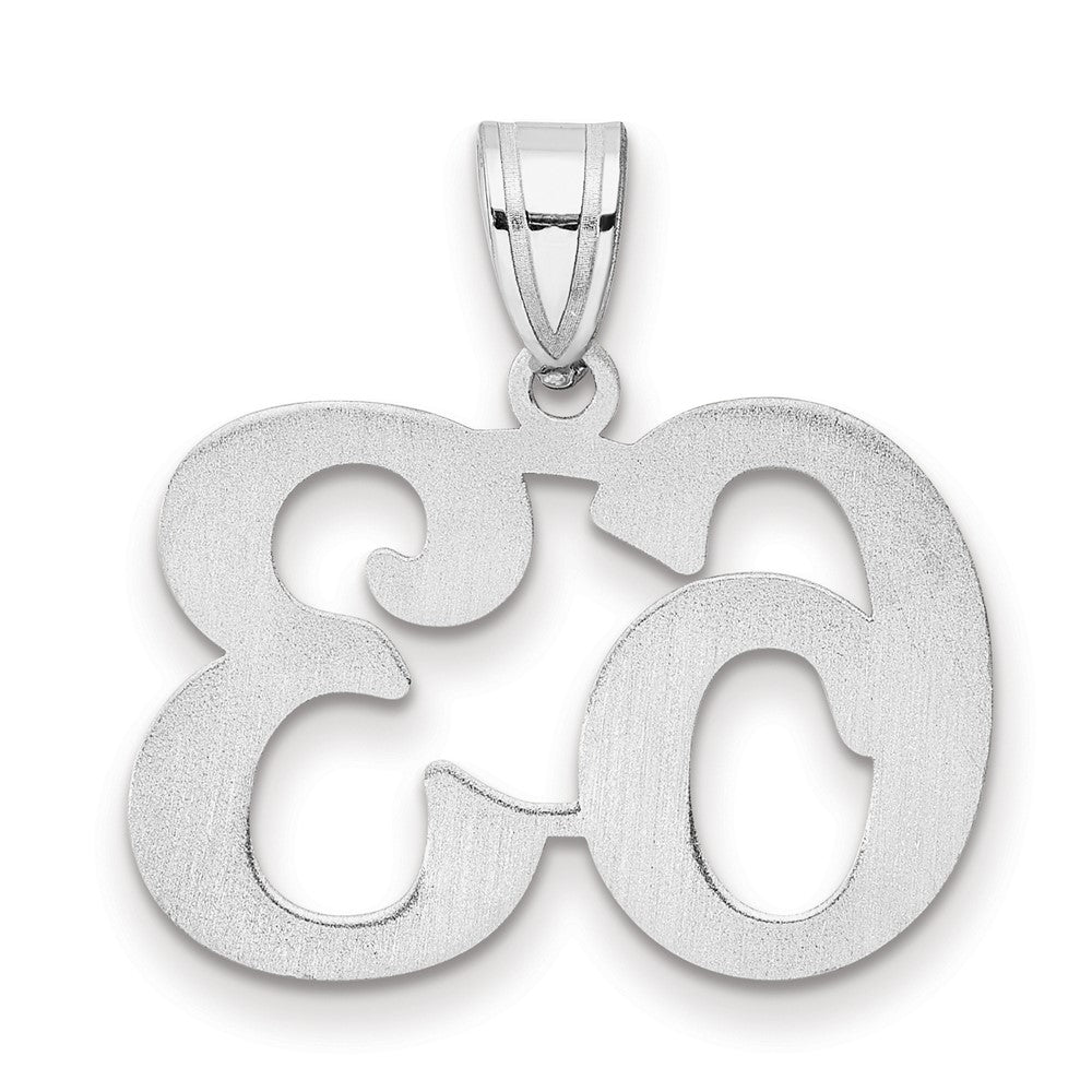 14K White Gold Polished Number 63 Pendant