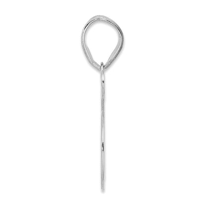 14K White Gold Polished Number 65 Pendant