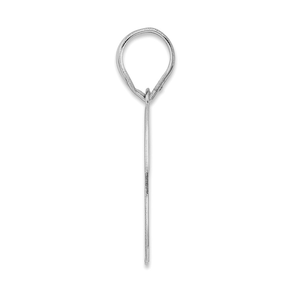14K White Gold Polished Number 70 Pendant