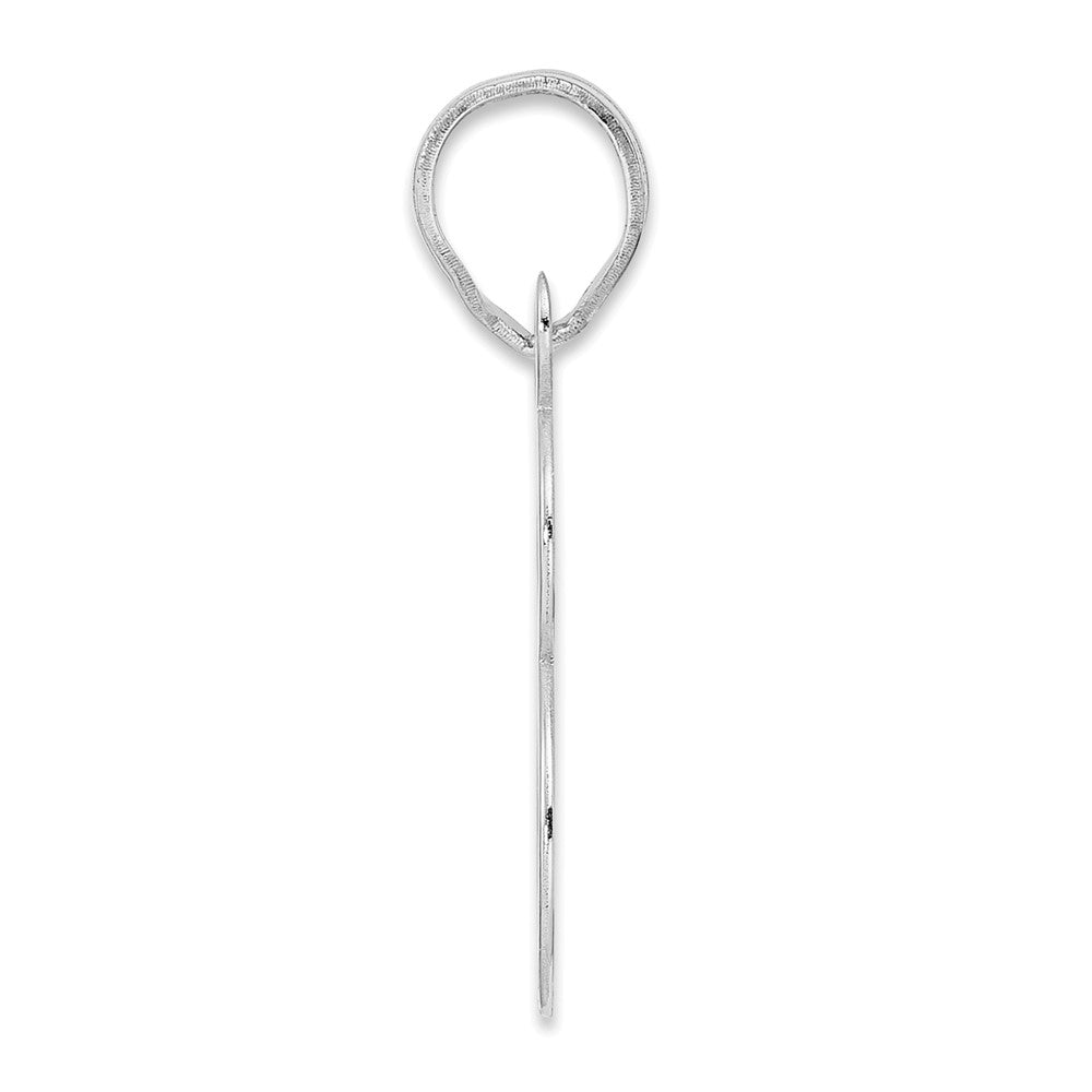 14K White Gold Polished Number 78 Pendant