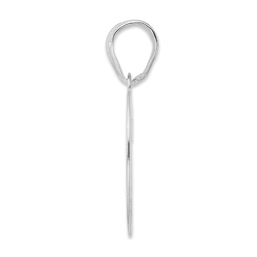 14K White Gold Polished Number 79 Pendant