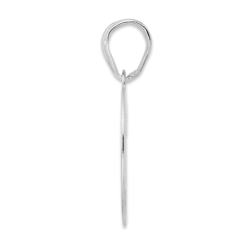 14K White Gold Polished Number 79 Pendant