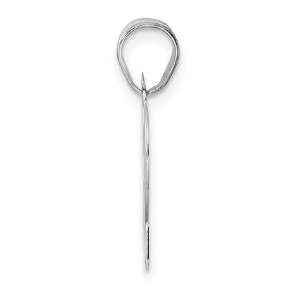 14K White Gold Polished Number 82 Pendant