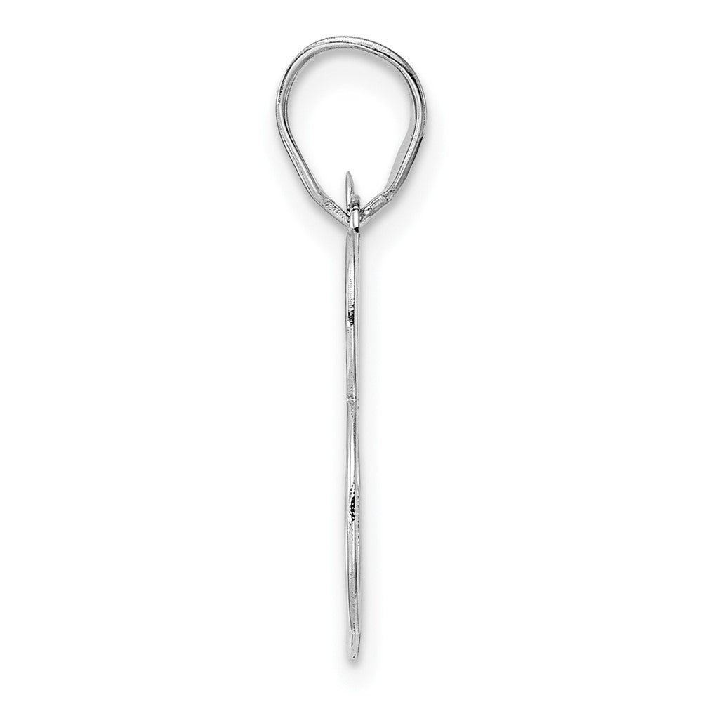 14K White Gold Polished Number 83 Pendant