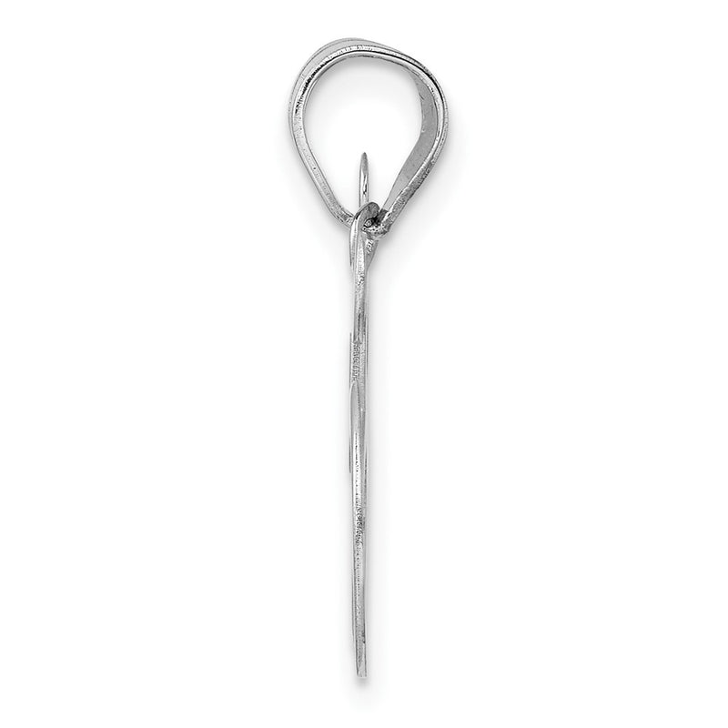 14K White Gold Polished Number 85 Pendant
