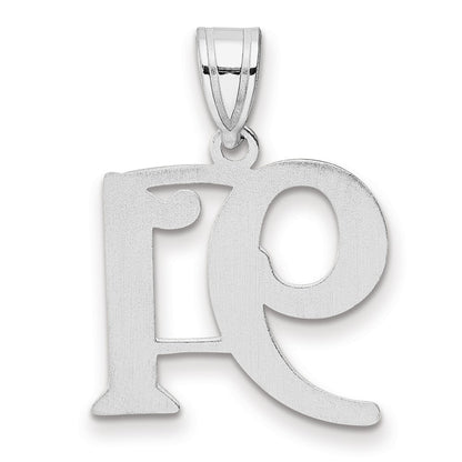 14K White Gold Polished Number 91 Pendant
