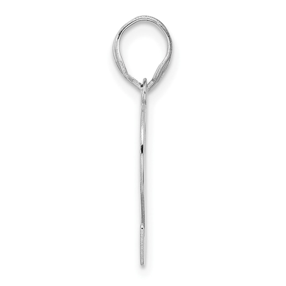 14K White Gold Polished Number 92 Pendant