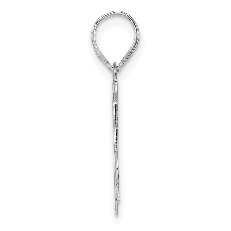 14K White Gold Polished Number 94 Pendant