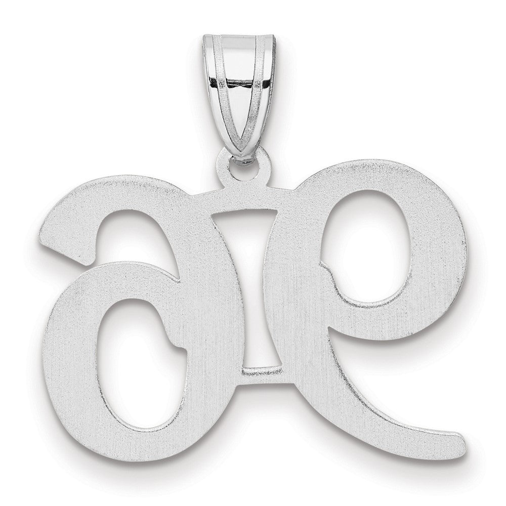 14K White Gold Polished Number 96 Pendant
