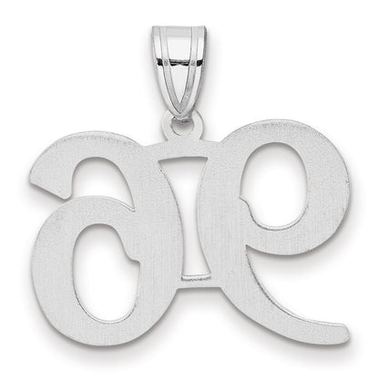 14K White Gold Polished Number 96 Pendant