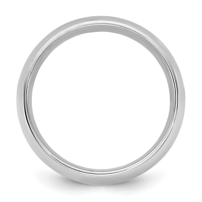 10K White Gold 10Kw 1mm Standard Comfort Fit Band Size 8.5