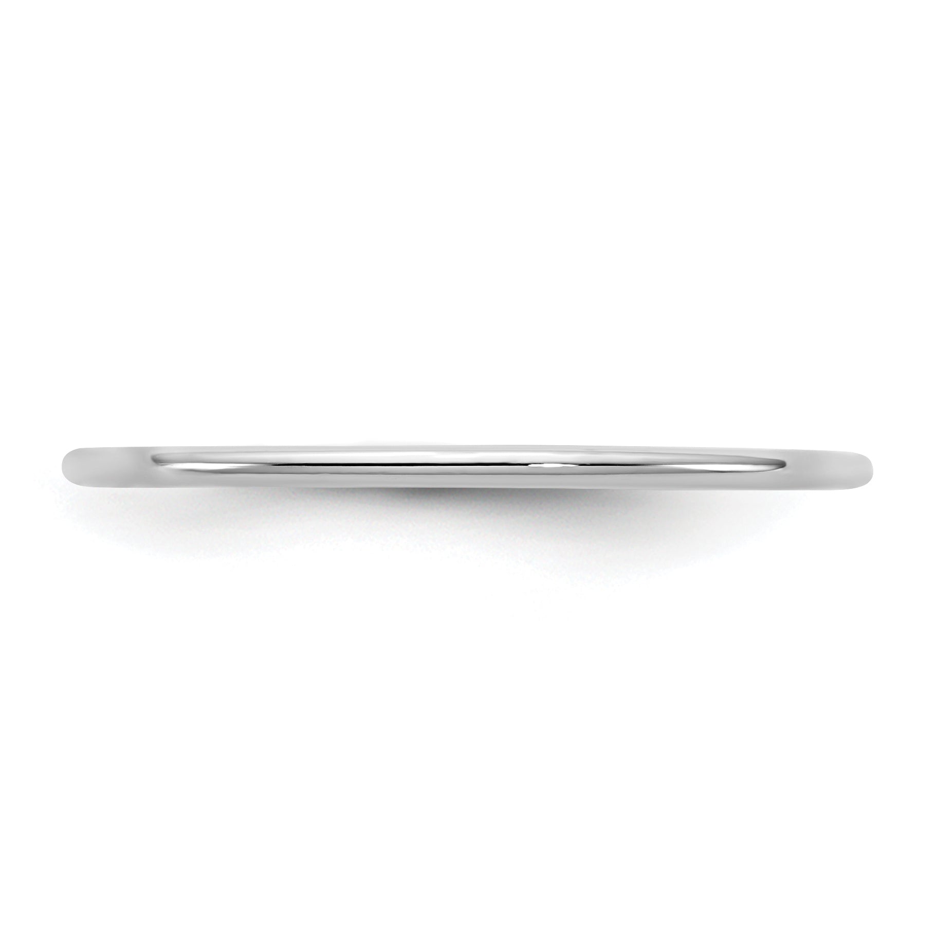 10K White Gold 10Kw 1mm Standard Comfort Fit Band Size 12.5