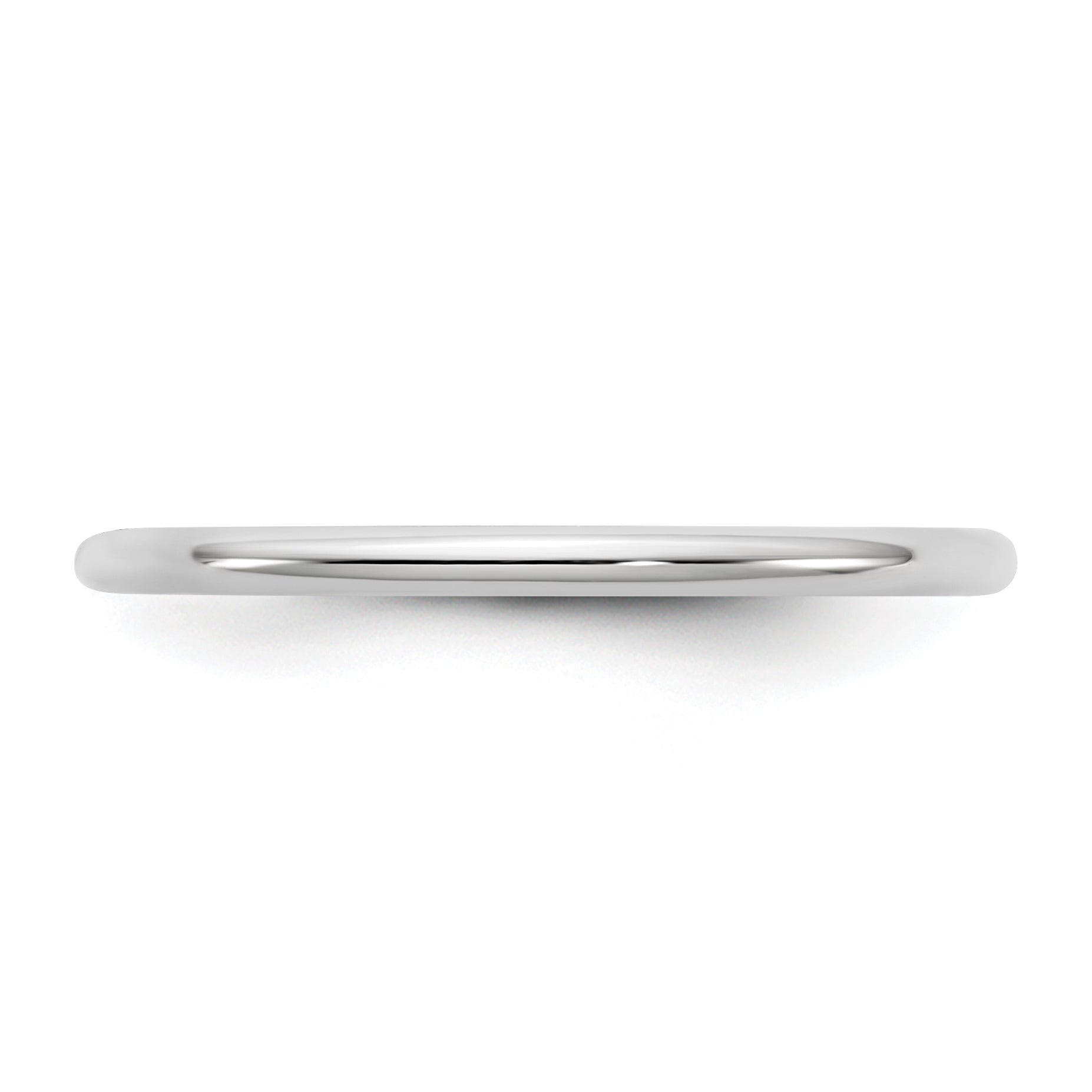 10K White Gold 10Kw 1.5mm Standard Comfort Fit Band Size 6