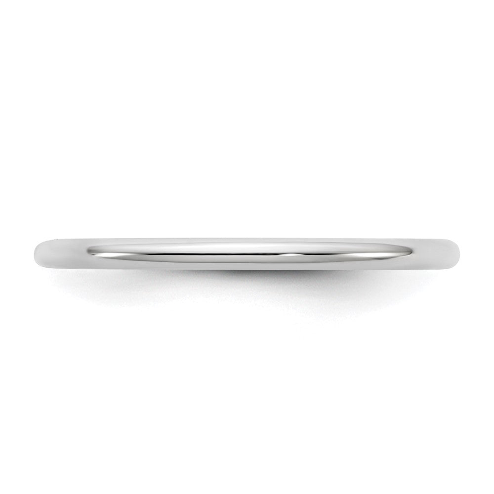 10K White Gold 10Kw 1.5mm Standard Comfort Fit Band Size 6