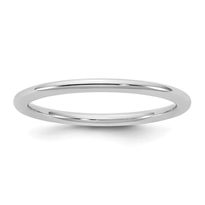 10K White Gold 10Kw 1.5mm Standard Comfort Fit Band Size 9.5