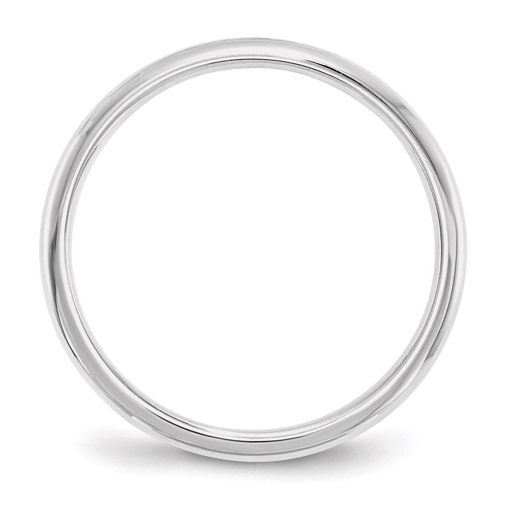 10k White Gold 2mm Standard Weight Comfort Fit Wedding Band Ring