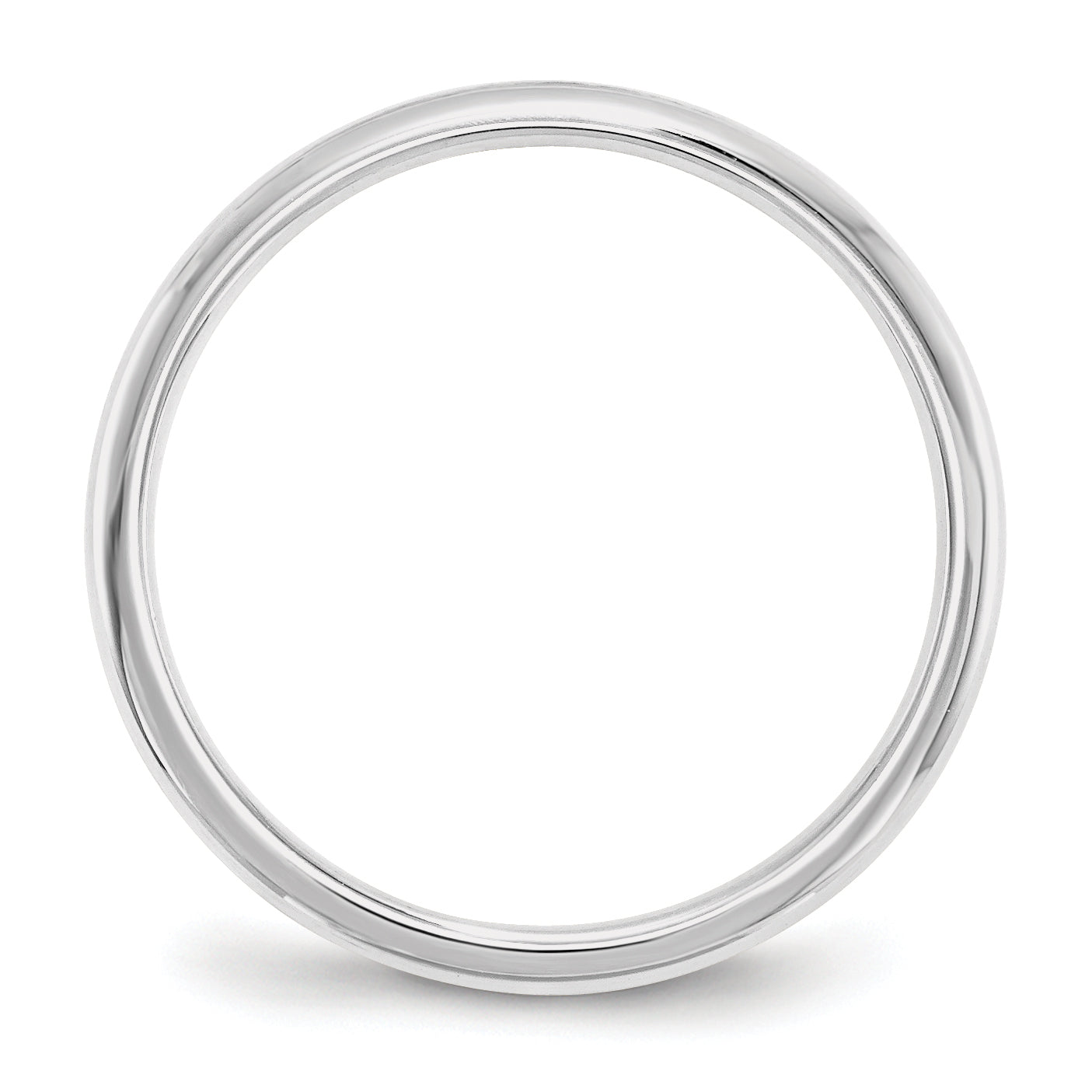 Solid 14K White Gold 2mm Standard Comfort Fit Men's/Women's Wedding Band Ring Size 10