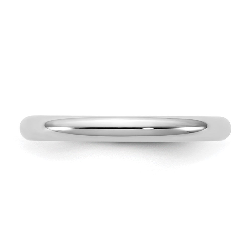 10K White Gold 10Kw 2.5mm Standard Comfort Fit Band Size 5