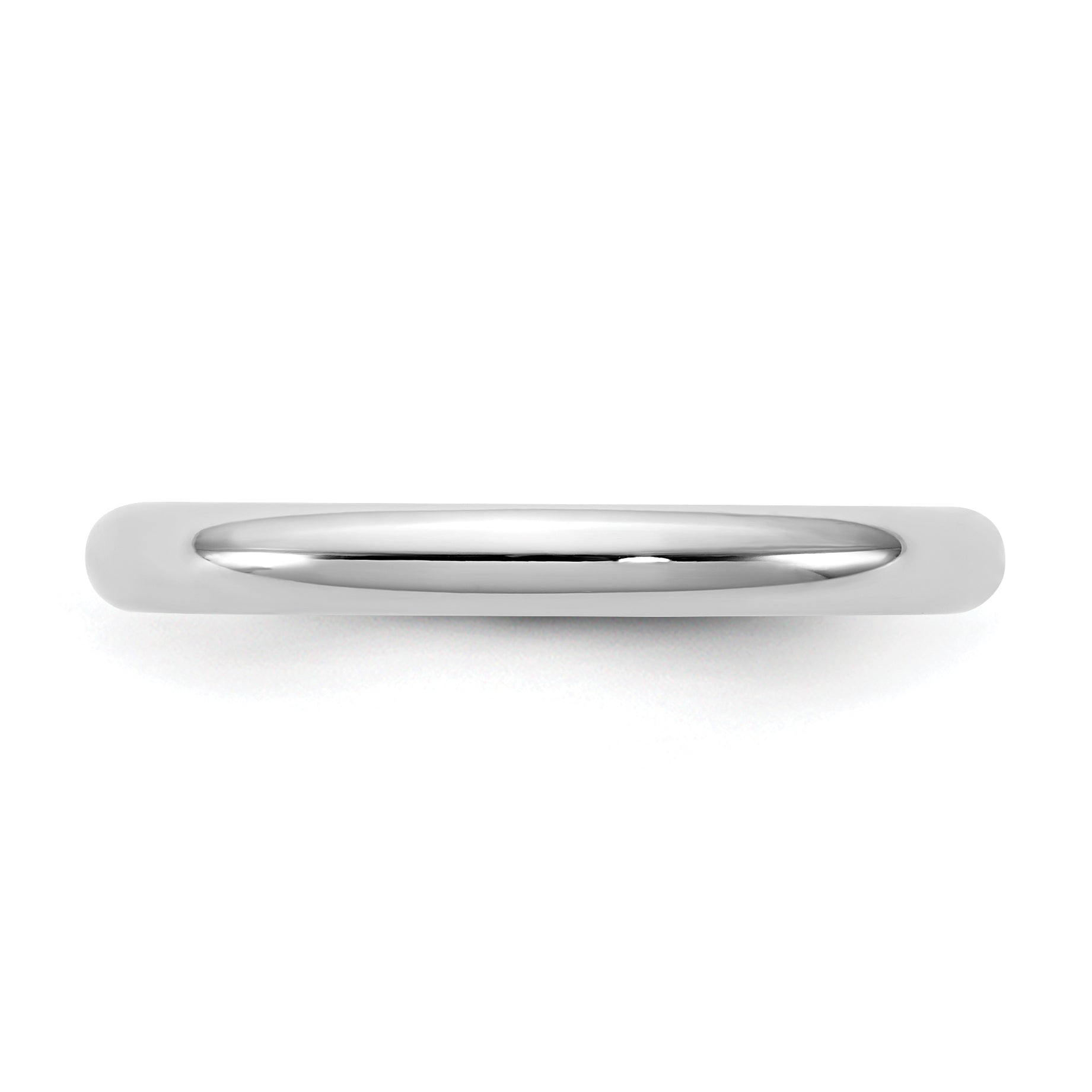 10K White Gold 10Kw 2.5mm Standard Comfort Fit Band Size 11.5