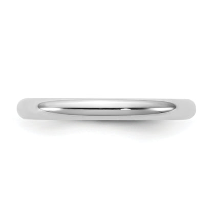 10K White Gold 10Kw 2.5mm Standard Comfort Fit Band Size 11.5