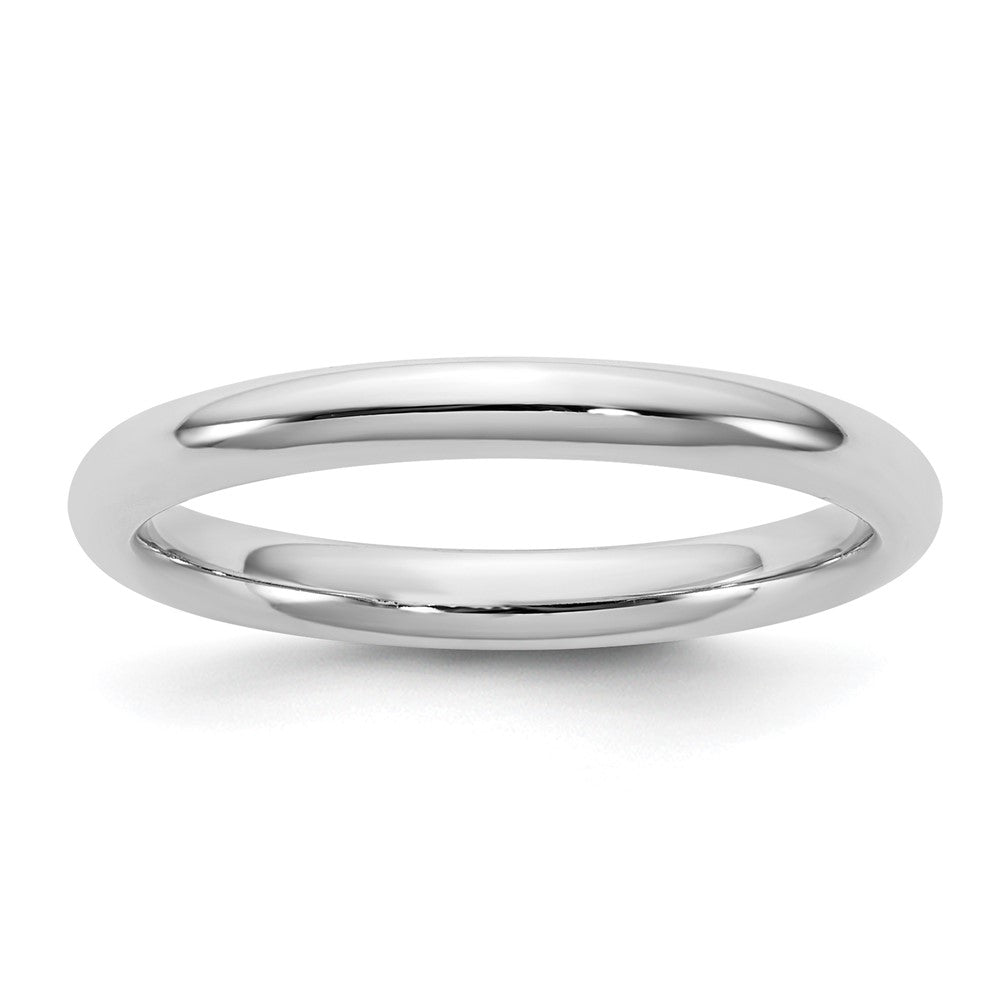 10K White Gold 10Kw 2.5mm Standard Comfort Fit Band Size 5