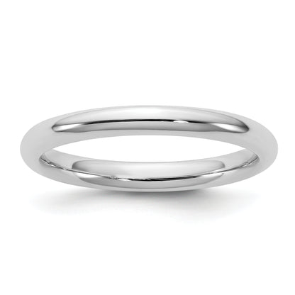 10K White Gold 10Kw 2.5mm Standard Comfort Fit Band Size 9.5