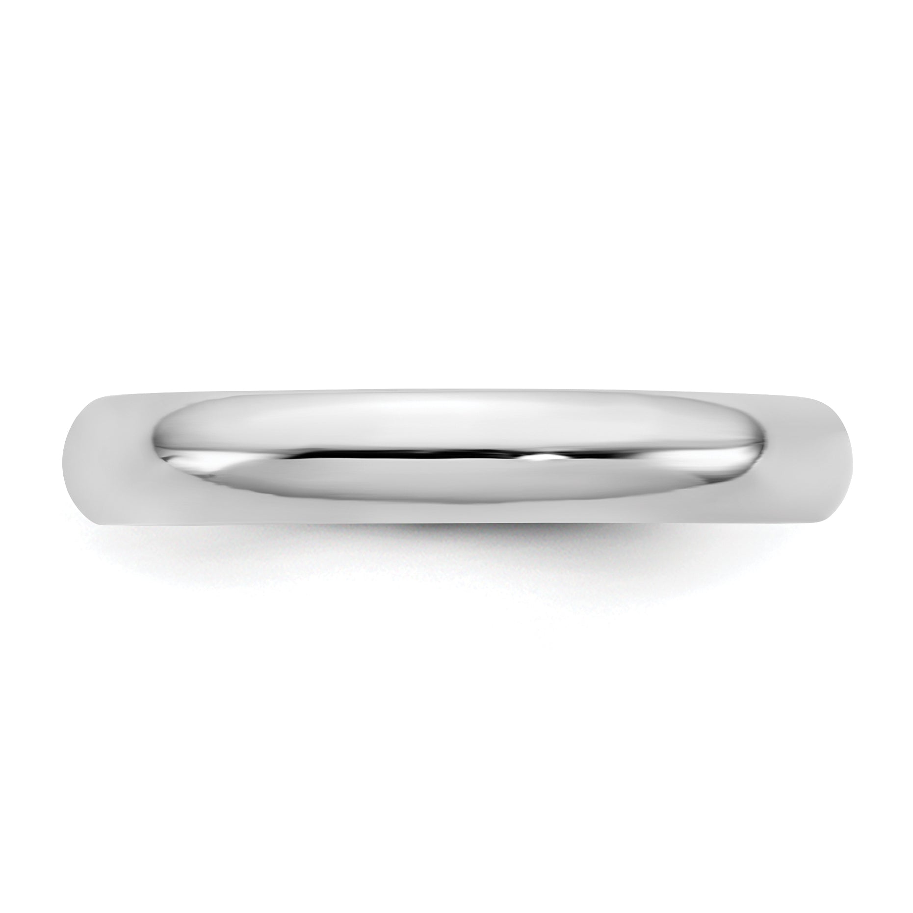 10K White Gold 10Kw 3.5mm Standard Comfort Fit Band Size 9