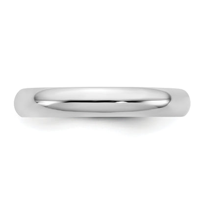 10K White Gold 10Kw 3.5mm Standard Comfort Fit Band Size 6