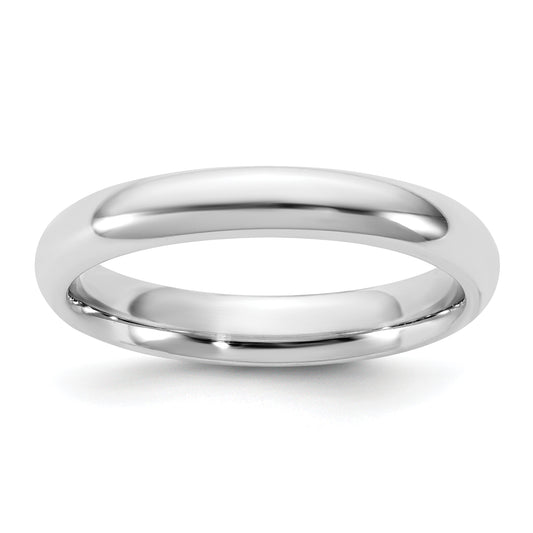 10K White Gold 10Kw 3.5mm Standard Comfort Fit Band Size 9