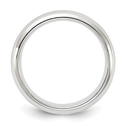 18k White Gold 4mm Standard Weight Comfort Fit Wedding Band Ring
