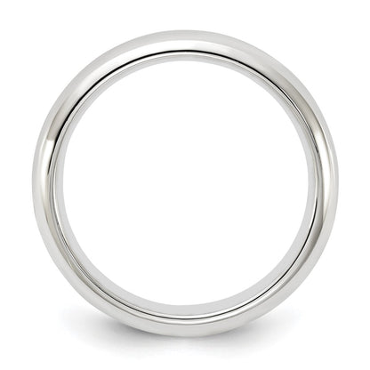 10k White Gold 4mm Standard Weight Comfort Fit Wedding Band Ring