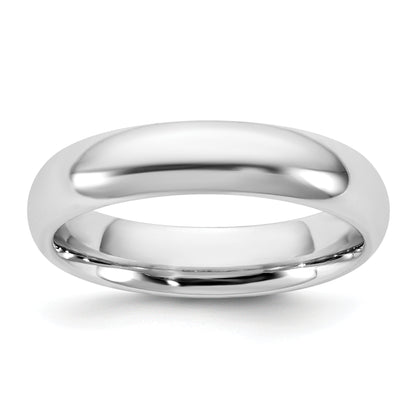 10K White Gold 10Kw 4.5mm Standard Comfort Fit Band Size 14