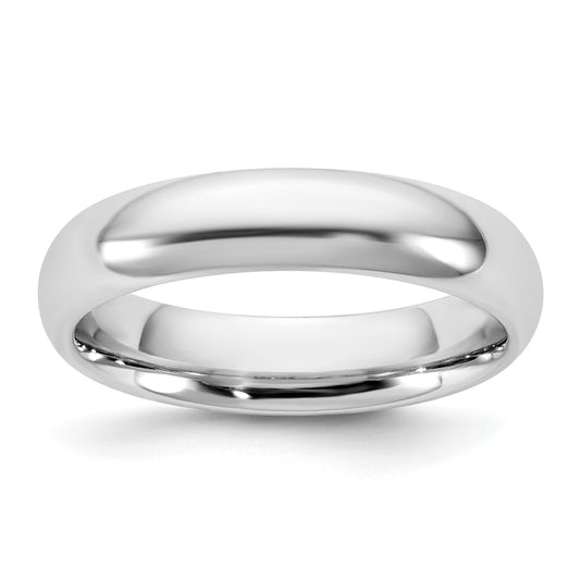 10K White Gold 10Kw 4.5mm Standard Comfort Fit Band Size 8.5