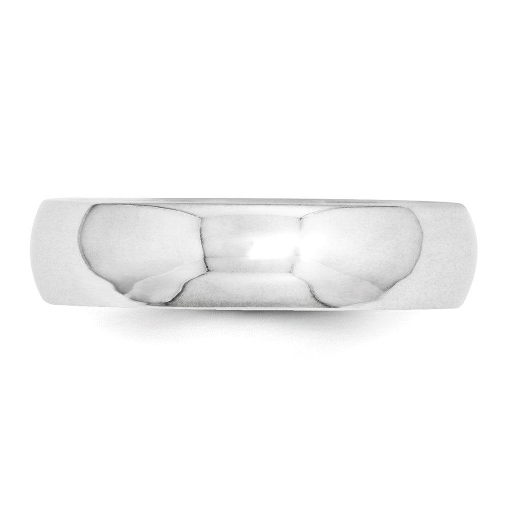 10k White Gold 5mm Standard Weight Comfort Fit Wedding Band Ring