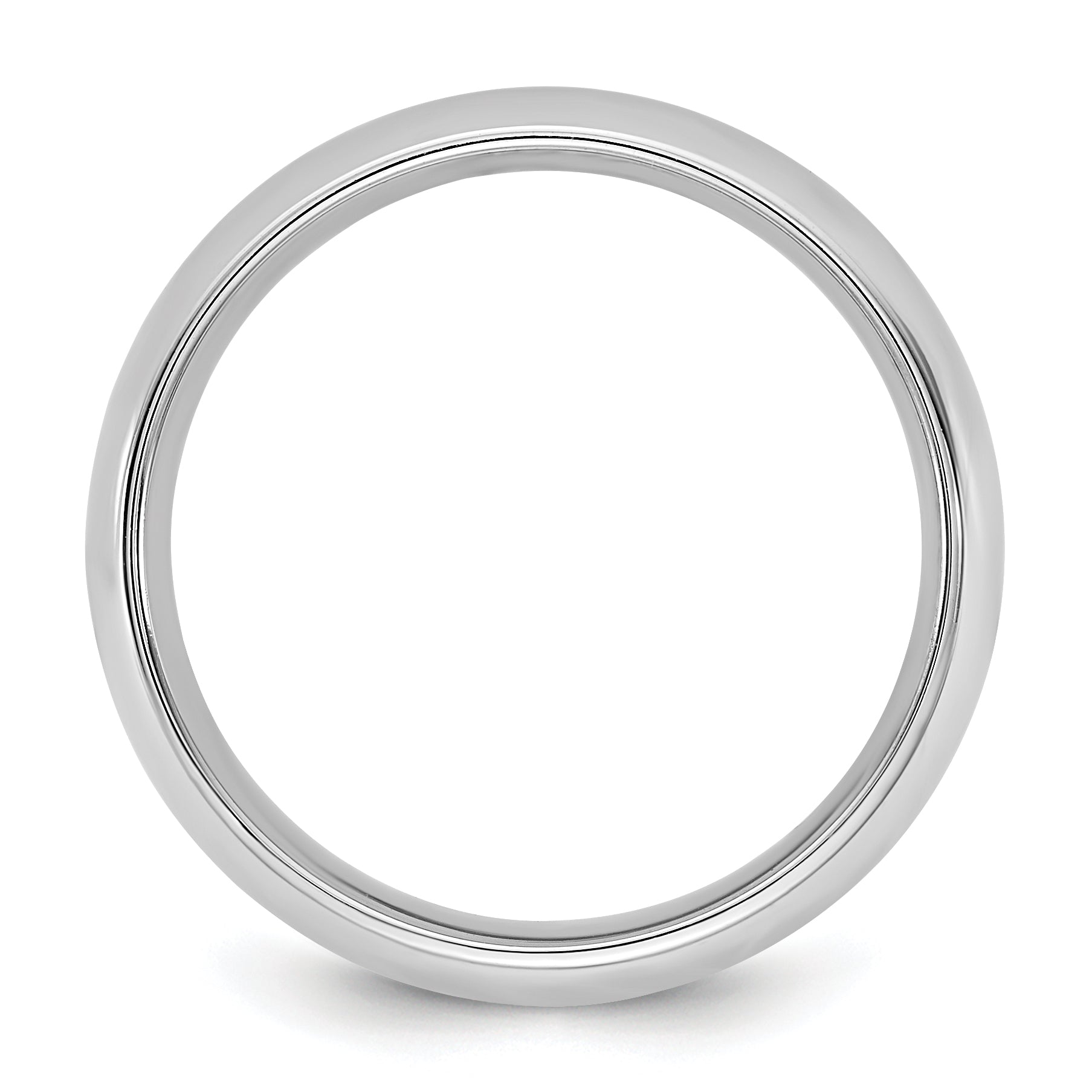 10K White Gold 10Kw 5.5mm Standard Comfort Fit Band Size 12