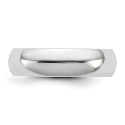 10K White Gold 10Kw 5.5mm Standard Comfort Fit Band Size 8.5