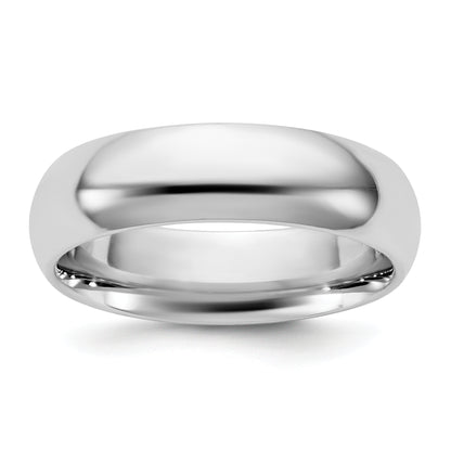 10K White Gold 10Kw 5.5mm Standard Comfort Fit Band Size 12