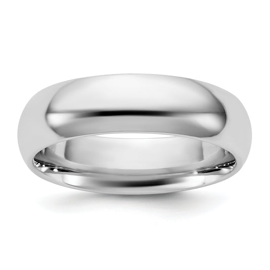 10K White Gold 10Kw 5.5mm Standard Comfort Fit Band Size 12