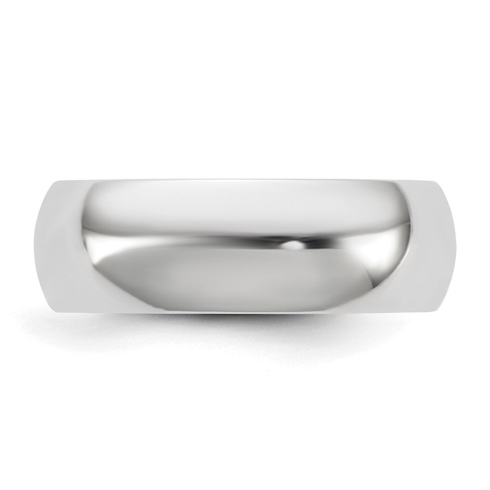 10K White Gold 10Kw 6.5mm Standard Comfort Fit Band Size 12