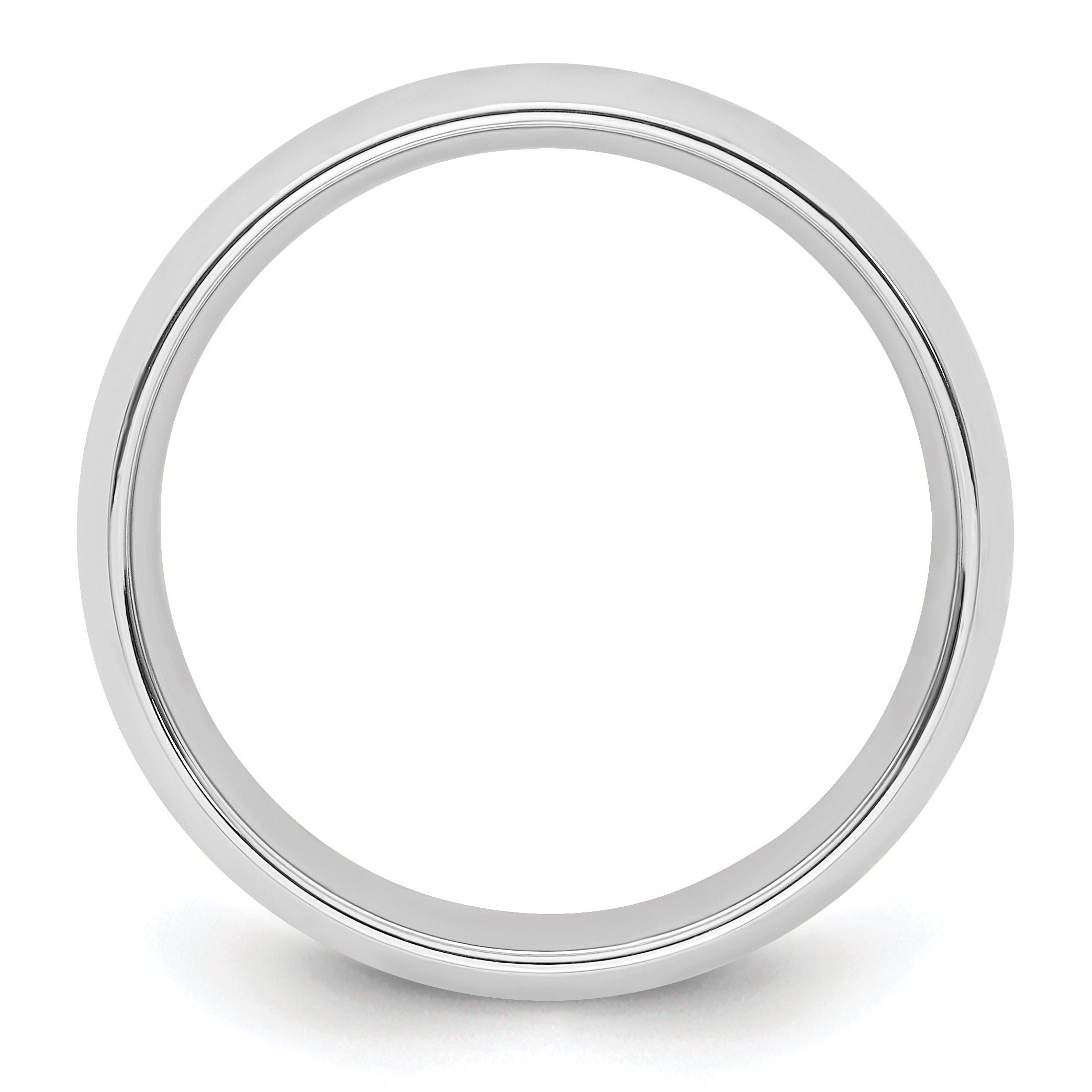 Solid 14K White Gold 7mm Standard Comfort Fit Men's/Women's Wedding Band Ring Size 14
