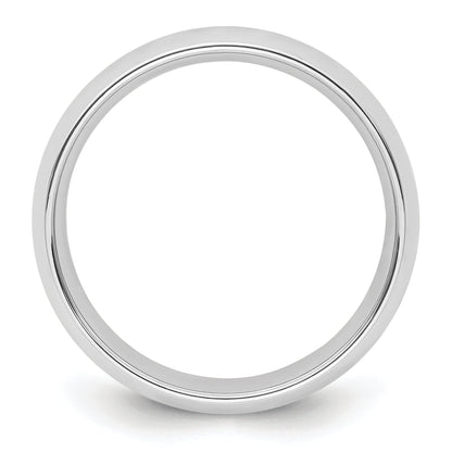 Solid 14K White Gold 7mm Standard Comfort Fit Men's/Women's Wedding Band Ring Size 14