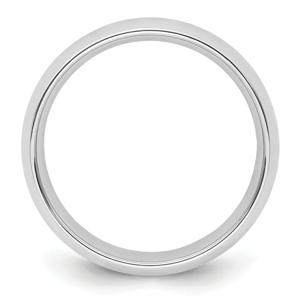 14k White Gold 7mm Standard Weight Comfort Fit Wedding Band Ring
