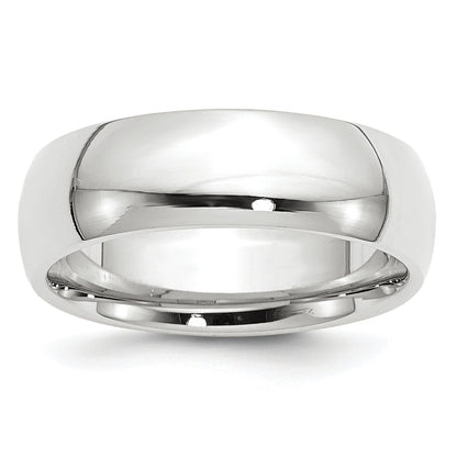 Solid 14K Yellow Gold White Gold 7mm Comfort Fit Men's/Women's Wedding Band Ring Size 4.5