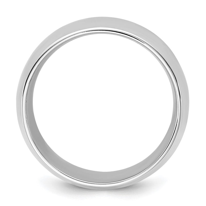 10K White Gold 10Kw 9mm Standard Comfort Fit Band Size 5