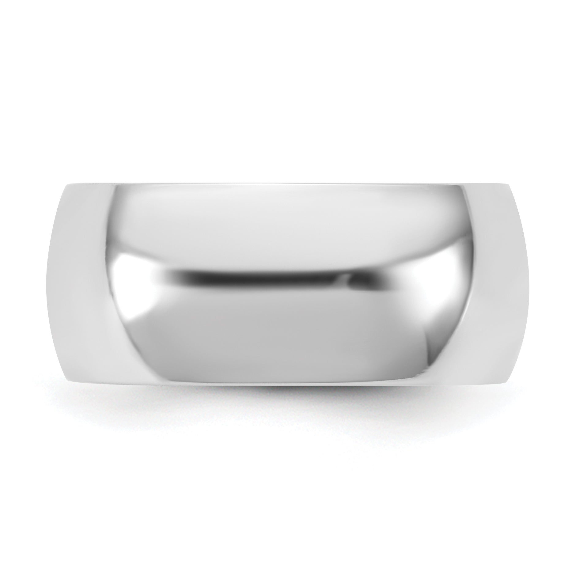 10K White Gold 10Kw 9mm Standard Comfort Fit Band Size 4.5