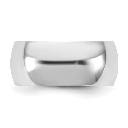 10K White Gold 10Kw 9mm Standard Comfort Fit Band Size 4.5