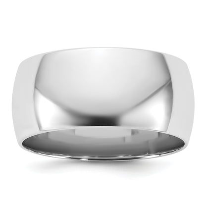 10K White Gold 10Kw 9mm Standard Comfort Fit Band Size 10.5