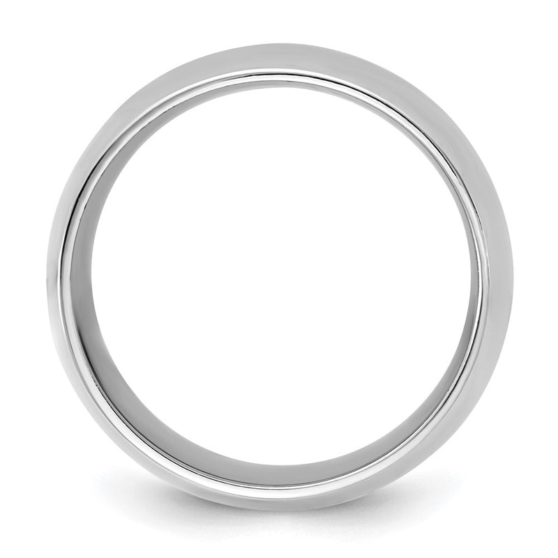 10K White Gold 10Kw 10mm Standard Comfort Fit Band Size 7