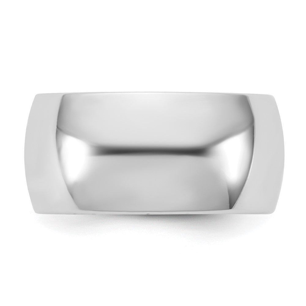 10K White Gold 10Kw 10mm Standard Comfort Fit Band Size 7.5