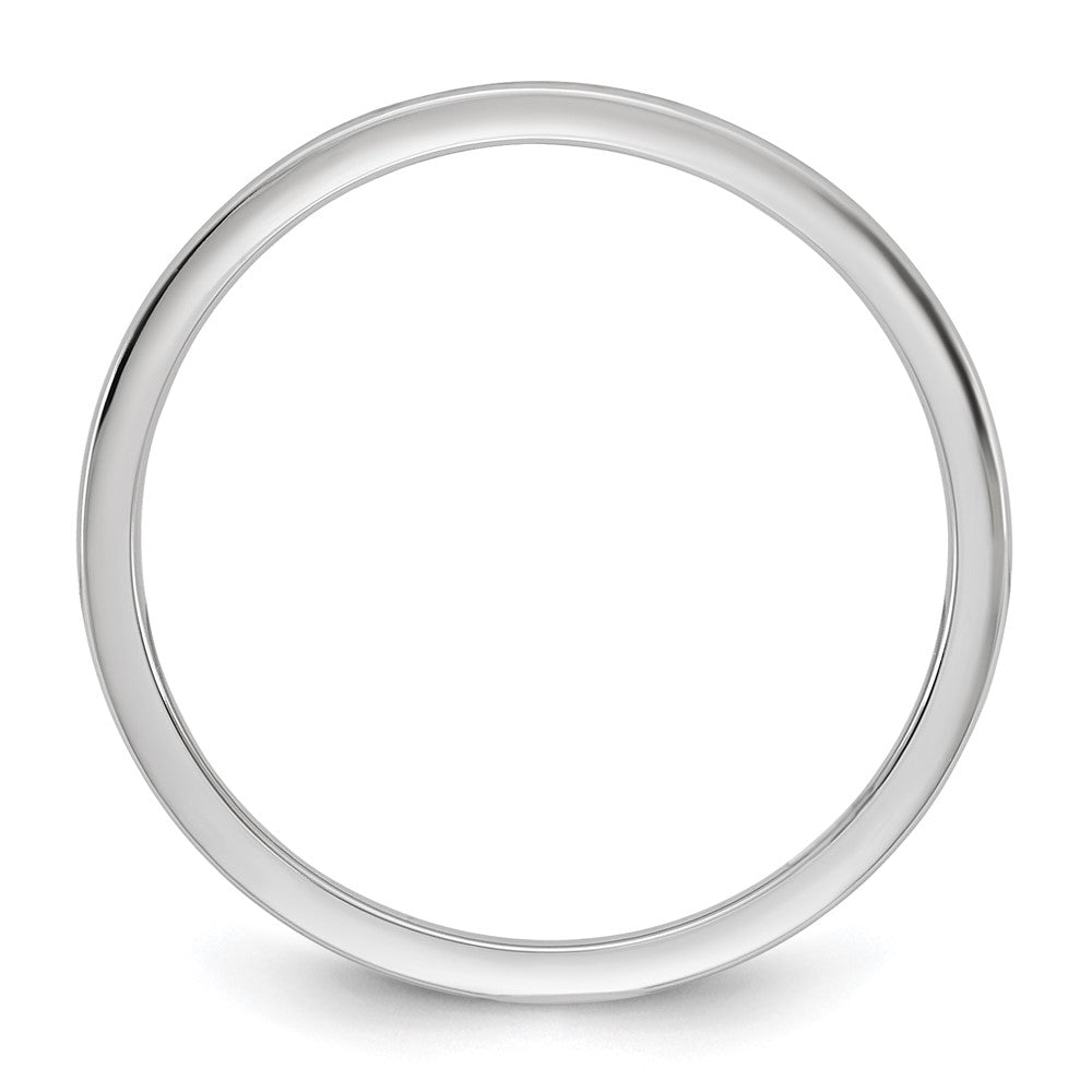 10K White Gold 10Kw 1mm Lightweight Comfort Fit Band Size 11.5